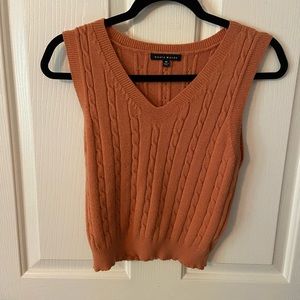 Burnt orange sweater vest